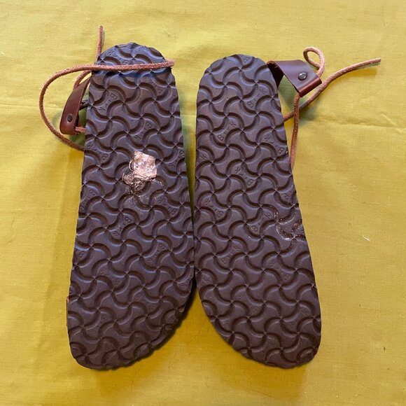 Birkenstock Papilio "Cleo" Brown Leather Lace-Up Gladiator Sandals Size 39 - Picture 5 of 8